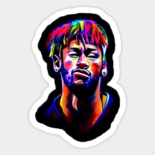 Neymar Jr popart cartoon Sticker